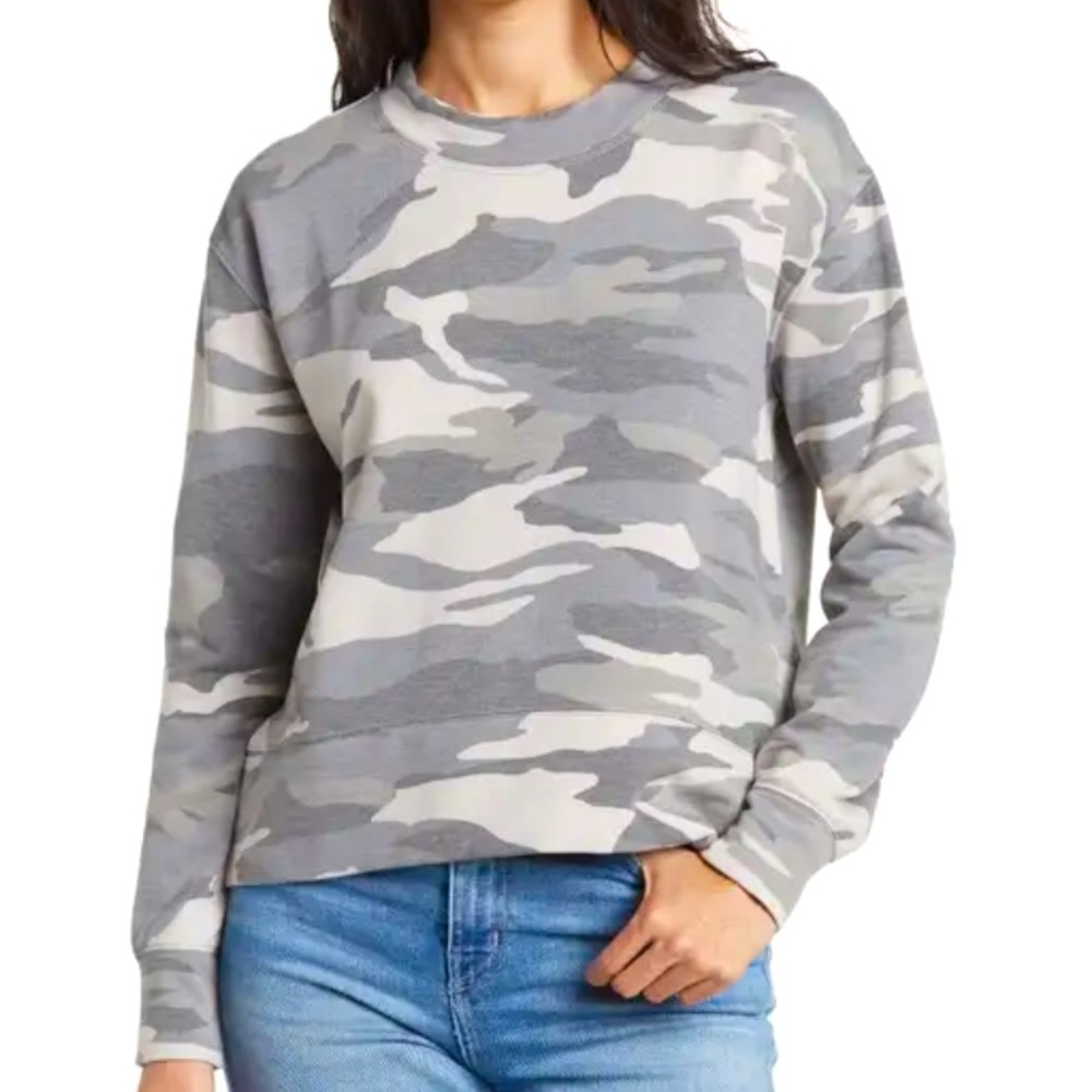 Splendid Atlas Pullover, GREY CAMO, M